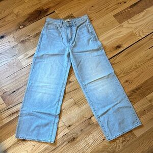 Light Blue Wide Leg Jeans